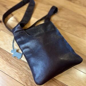 Radley London Brown Leather Crossbody Bag with Signature Scottie Dog